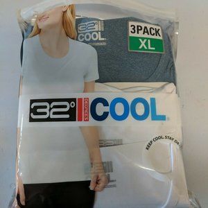 32 Degrees Cool Women's Short Sleeve Scoop Neck 3P